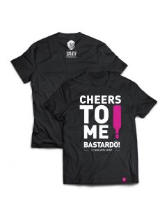 T-SHIRT CHEERS TO ME Preta Homem